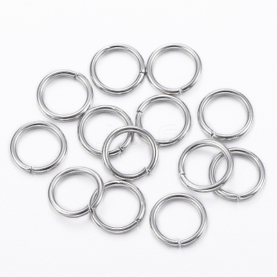 Tarnish Resistant 304 Stainless Steel Open Jump Rings STAS-H555-10P-1