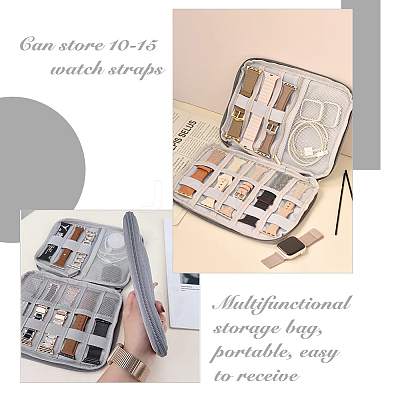 Nylon Watch Bands Storage Bag ABAG-WH0038-20A-1