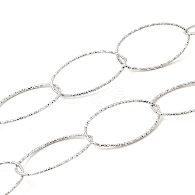 304 Stainless Steel Oval Link Chains CHS-C018-01A-P-1