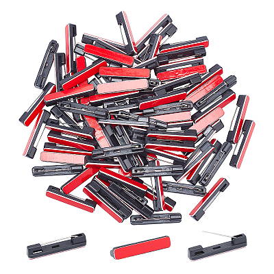 Plastic Safety Adhesive Back Bar Pins with Iron Pin KY-PH0001-34B-01-1