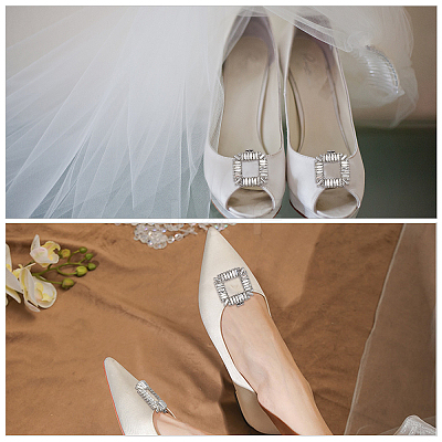 2Pcs Alloy Shoe Shoe Clips FIND-GF0002-81-1