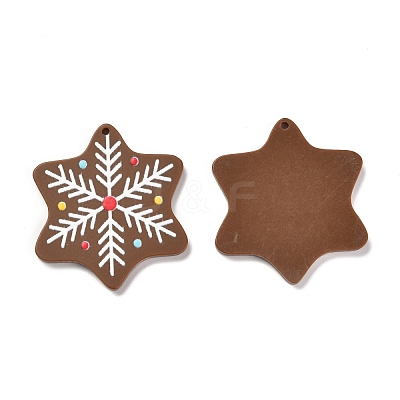 Christmas Theme 3D Printed Resin Pendants RESI-I036-07-1