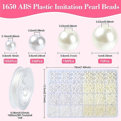 DIY Imitation Pearl Bracelet Making Kit DIY-YW0008-14-1