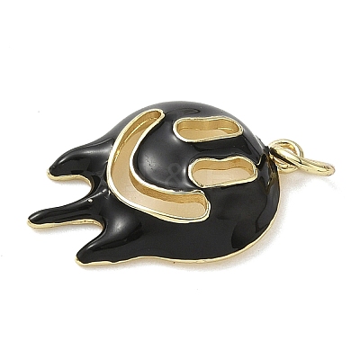 Halloween Theme Brass Enamel Pendants KK-L248-01G-02-1