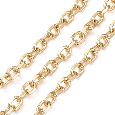 Oval Oxidation Aluminum Cable Chains CHA-K003-05G-1