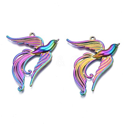 Rainbow Color Alloy Pendants PALLOY-N156-158-NR-1