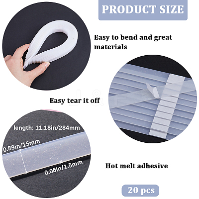 Hot Melt Glue Strips for Bookbinding LS-FIND-WH0418-77A-1