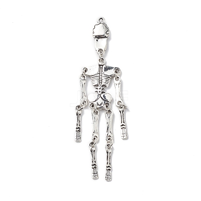 Halloween Tibetan Style Alloy Big Pendants FIND-C029-01A-AS-1