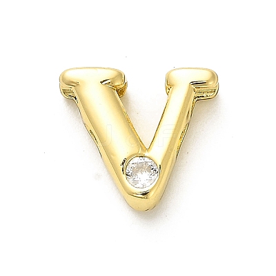 Rack Plating Brass Cubic Zirconia Beads KK-L210-008G-V-1