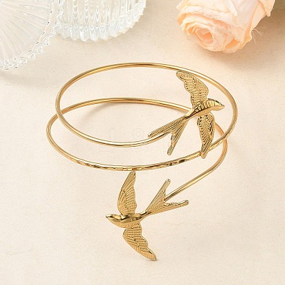304 Stainless Steel Open Upper Arm Cuff Bangles for Women SA-CBA2C9D-06C-1