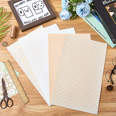 5Pcs PU Leather Fabrics DIY-WH20025-082B-1