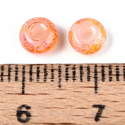 3/0 Baking Paint Glass Beads GLAA-G118-02A-1
