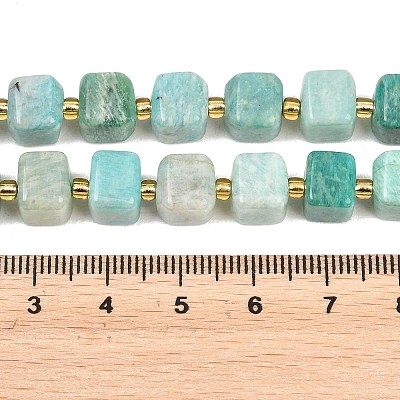 Natural Amazonite Beads Strands G-F832-A04-01-1