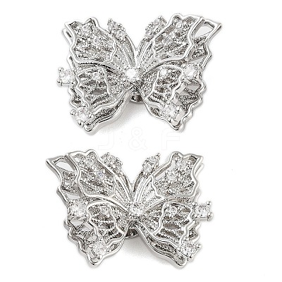 Brass Micro Pave Clear Cubic Zirconia Beads KK-Z059-03P-1