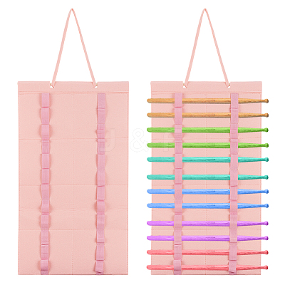 Soft Felt & Wood Wall-Mounted  Display Bags ODIS-WH0330-001A-1