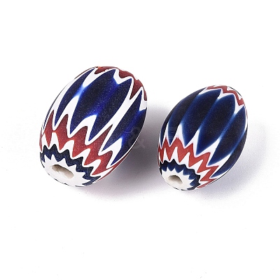 Handmade Millefiori Glass Barrel Beads LA-N002-32A-1