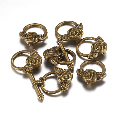 Tibetan Style Alloy Toggle Clasps LS-X-MLF0026Y-NF-1