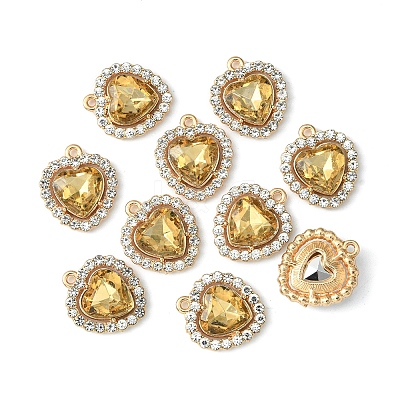 Alloy Crystal Rhinestone Charms ALRI-YW0001-01A-1