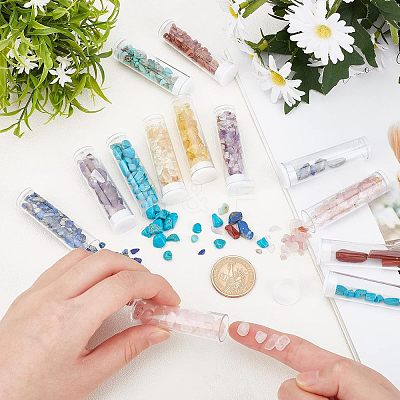 240G 12 Style Natural & Synthetic Mixed Gemstone Beads G-NB0003-23-1