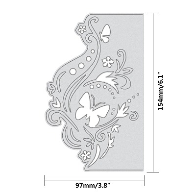 Floral Design Carbon Steel Cutting Dies Stencils DIY-WH0170-010-1