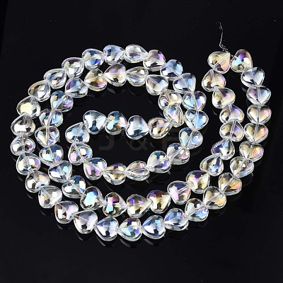 Electroplate Glass Beads Strands X-EGLA-S188-14-B03-1