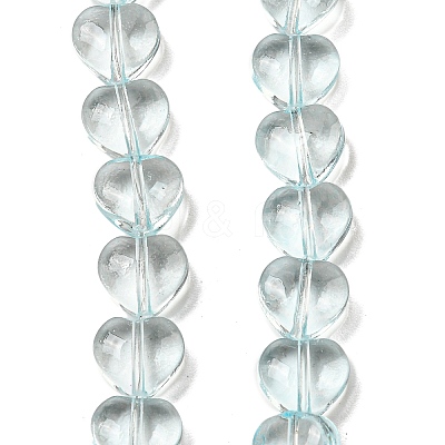 Baking Paint Transparent Glass Beads Strands DGLA-A08-T8mm-KD05-1