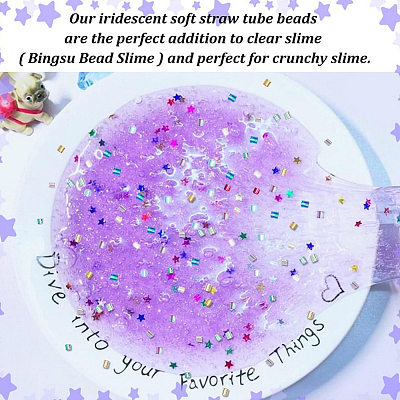 80G 8 Colors Plastic Tube Beads KY-HY0001-14B-1