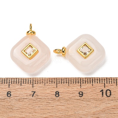 Natural Rose Quartz Pendants GG-CBAA798-03G-01-1