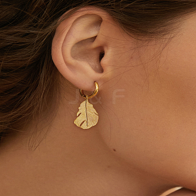 12Pcs 2 Colors Feather Alloy Pendants FIND-LP0005-29-1