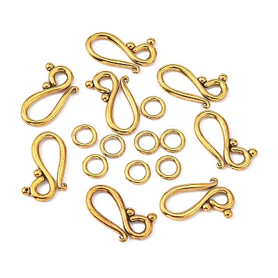 Tibetan Style Hook and Eye Clasps LS-GLF1277Y-NF-1