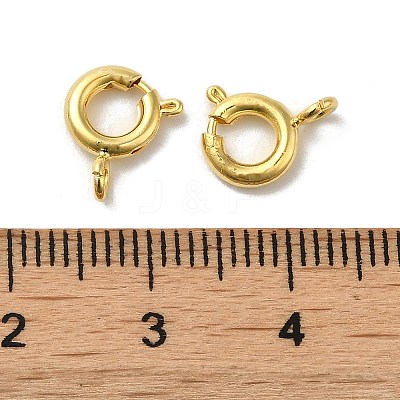 Brass Spring Ring Clasps KK-P249-08A-G-1