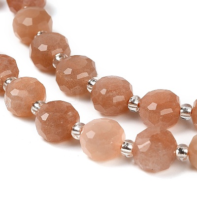 Natural Sunstone Beads Strands G-B153-B14-1