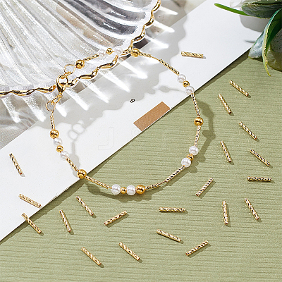 Rack Plating Brass Beads KK-DC0002-48-1