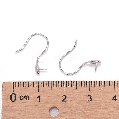 Anti-Tarnish Rhodium Plated 925 Sterling Silver Earring Hooks STER-E041-14P-1