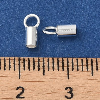 925 Sterling Silver Cord Ends STER-P055-01C-S-1