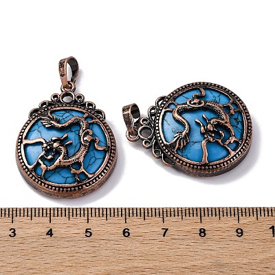 Synthetic Turquoise Pendants G-A241-02R-05-1