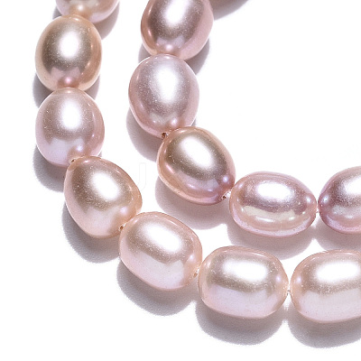 Natural Cultured Freshwater Pearl Beads Strands PEAR-N012-06W-1