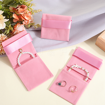 3Pcs Rectangle Velvet Envelope Packing Pouches TP-BBC0001-10B-1