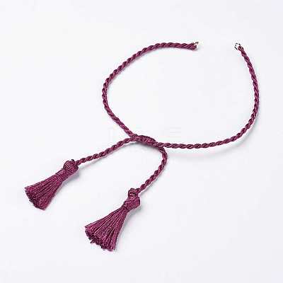 Polyester DIY Braided Bracelet Making MAK-K018-A-1