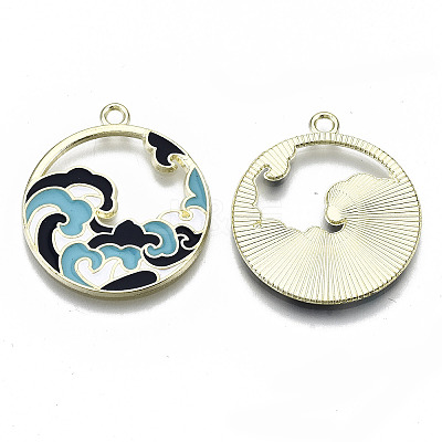 Chinese Style Alloy Pendants X-RESI-R431-07-RS-1
