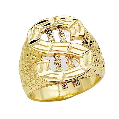 Dollar Sign Zinc Alloy Finger Rings for Men FS-WG78023-01-1