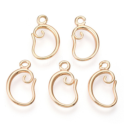 Brass Earring Hooks X-KK-I649-05G-NF-1