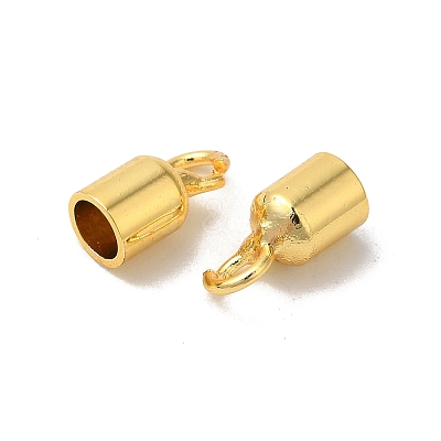 Rack Plating Brass Cord End KK-F873-15G-1
