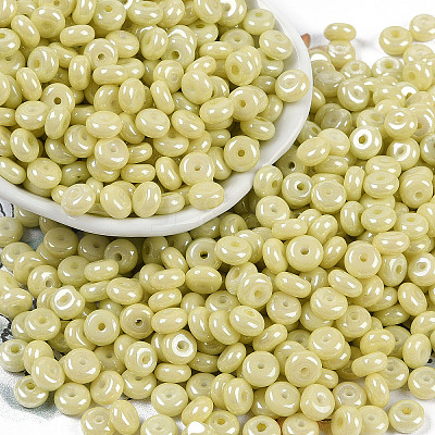 Opaque Colours Luster Glass Seed Beads SEED-P008-01C-08-1