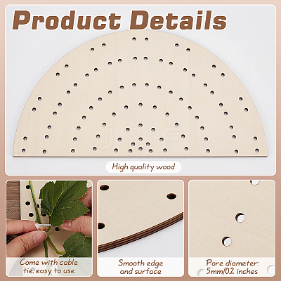 2Pcs Wood Wreath Boards DIY-FG0006-77B-1