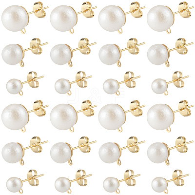 304 Stainless Steel Stud Earring Findings EJEW-SP0001-17B-1