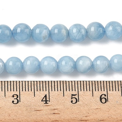 Natural Aquamarine Beads Strands G-D327-C03-6mm-1