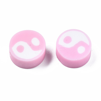 Handmade Polymer Clay Beads CLAY-T016-65D-1