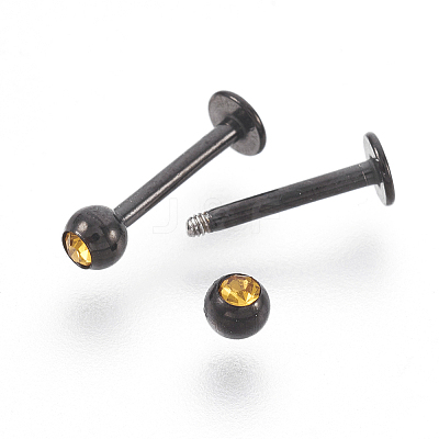 (Jewelry Parties Factory Sale)304 Stainless Steel Barbell Cartilage Earrings EJEW-L207-O05-B-1
