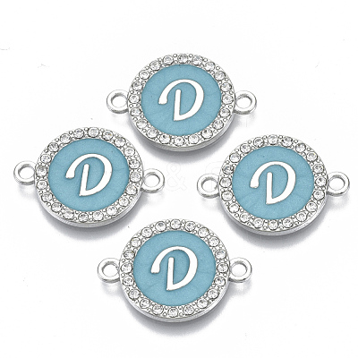 Alloy Enamel Links Connectors ENAM-TAC0003-01S-06D-1